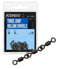 Kendo Three Joint Rolling Swivels 10 Adet
