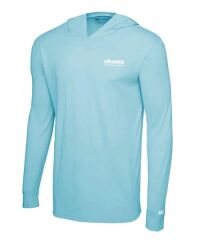 Okuma Aquatek Long Sleeve Hooded Sun Shirt Tahiti Blue